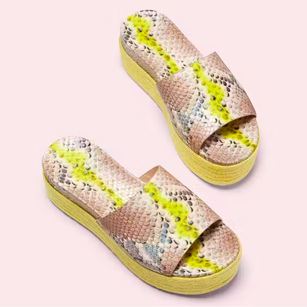 Kate Spade NIB Platform Slide Sandals size 10